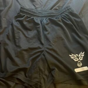 Sport-Tek Black Athletic Shorts Lightweight Elastic